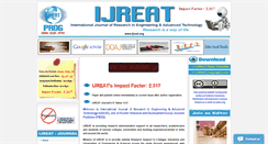 Desktop Screenshot of ijreat.org